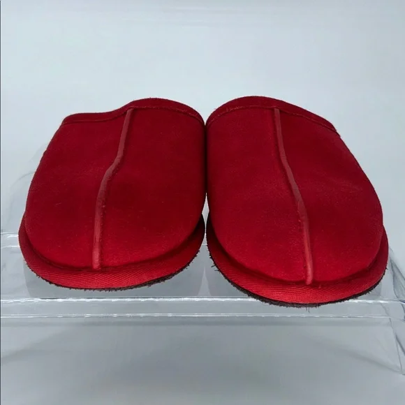 UGG SCUFF TERRACOTTA SUEDE MOCCASIN SLIP ON SLIPPER - Picture 4 of 10